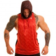 MNX Hooded Tank Top Red