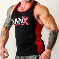 MNX Red Line Ribbed Tank Top